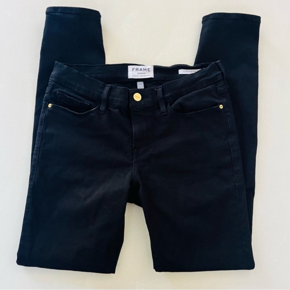 Frame Film Noir Le Skinny Mid Rise Skinny Jeans 28